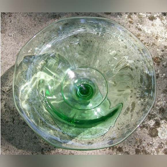 Uranium Bundle of Vintage Vaseline Tulip Edged Sherbets & Fostoria Fairfax Glass - Picture 12 of 17